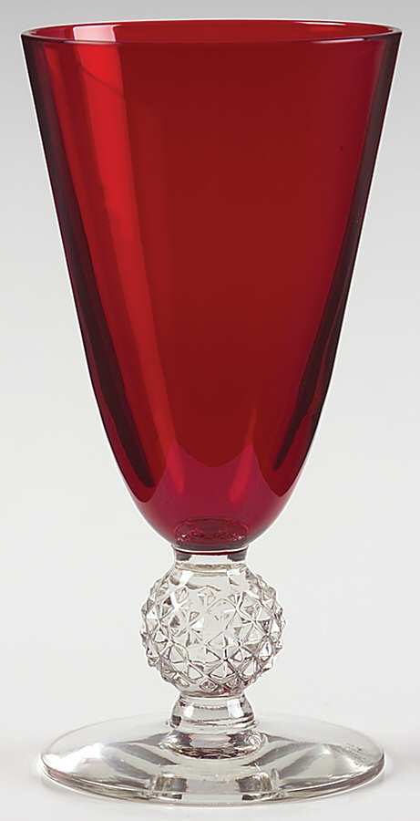 Golf Ball Ruby Juice Glass by Morgantown-1