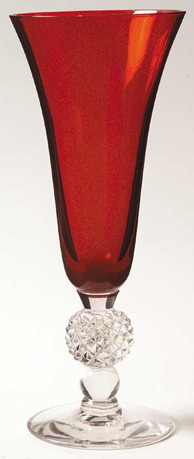 Golf Ball Ruby 8" Flared Vase by Morgantown-1
