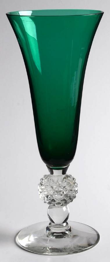 Golf Ball Venetian Green (Emerald) 8" Flared Vase by Morgantown-1