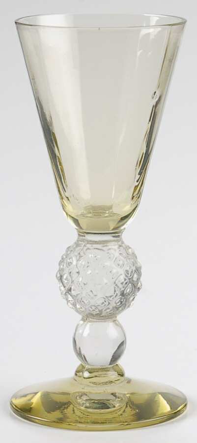Golf Ball Yellow Sherry Glass by Morgantown-1
