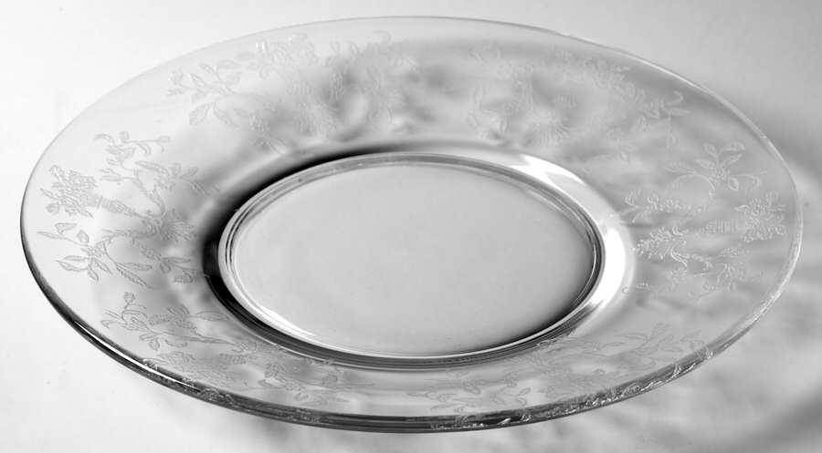 Lace Bouquet Luncheon Plate by Morgantown-1