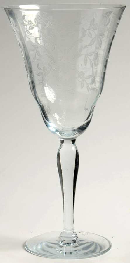 Lace Bouquet Water Goblet by Morgantown-1