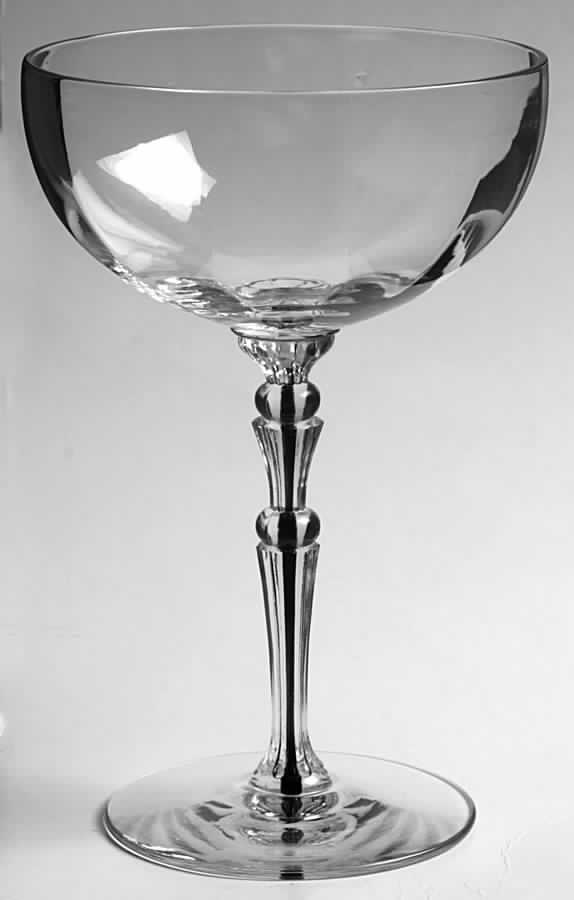 Majesty (Black Case Stem) Champagne/Tall Sherbet by Morgantown-1
