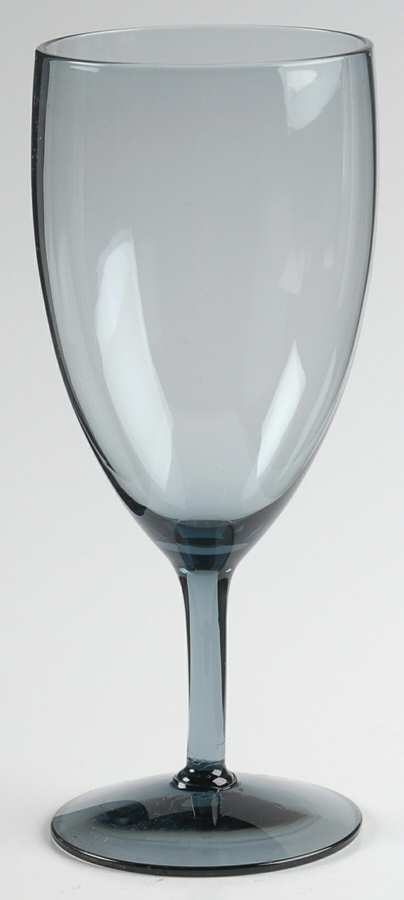 Misty Lady Blue (Steel Blue) Water Goblet by Morgantown-1