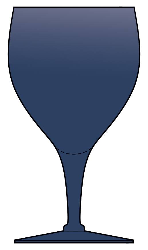 Simone Blue (Coblet) Water Goblet by Moncrief's-1