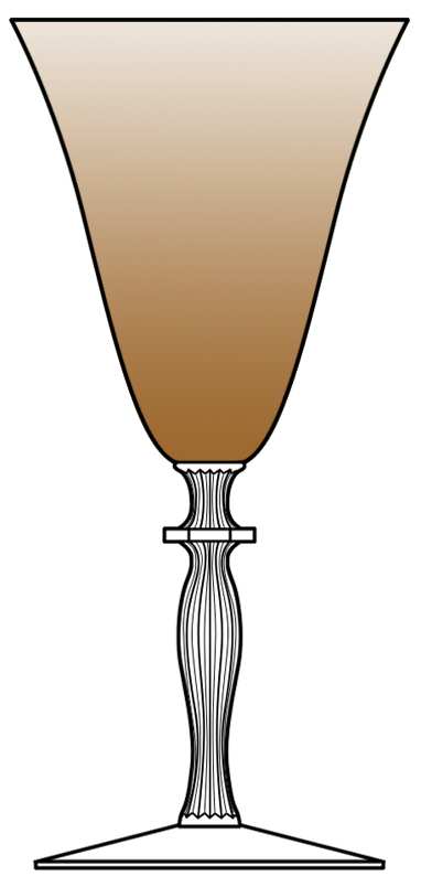 Monroe Amber (Non Optic Bowl) Water Goblet by Morgantown-1