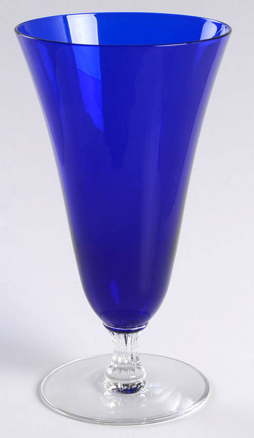 Monroe Cobalt Blue 9 Oz Footed Tumbler by Morgantown-1