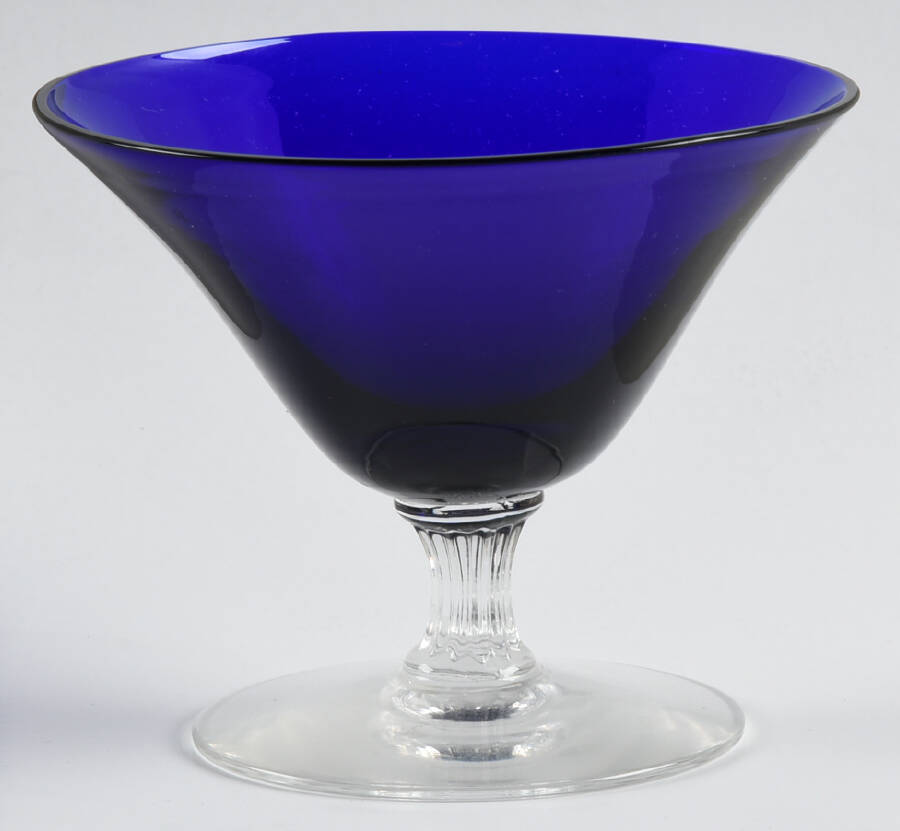 Monroe Cobalt Blue Low Sherbet by Morgantown-1