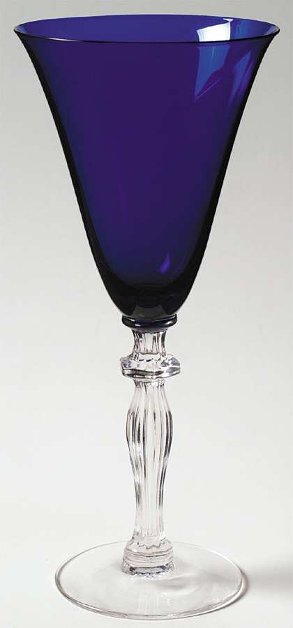 Monroe Cobalt Blue Water Goblet by Morgantown-1
