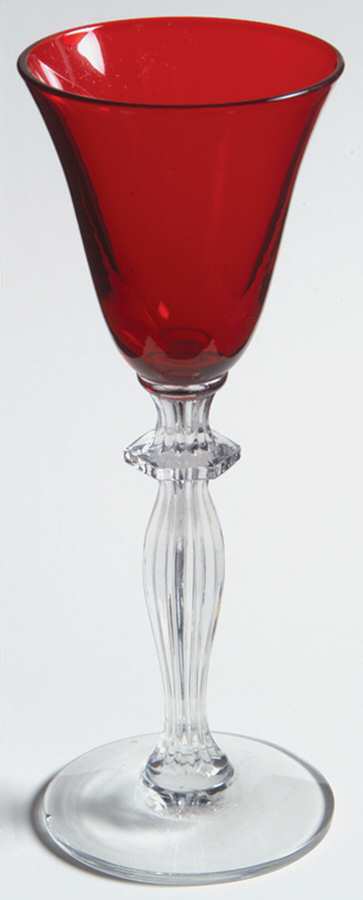 Monroe Red Cordial Glass by Morgantown-1