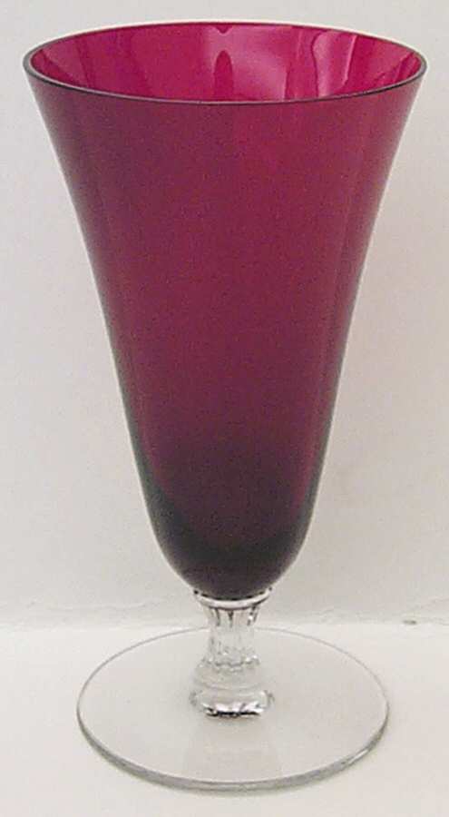 Monroe Red 9 Oz Footed Tumbler by Morgantown-1