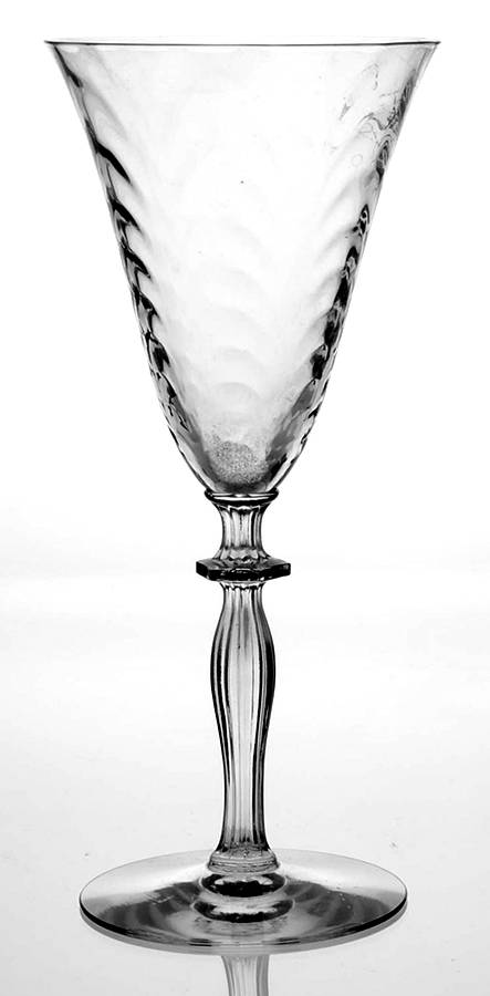 Monroe Palm Optic Water Goblet by Morgantown-1