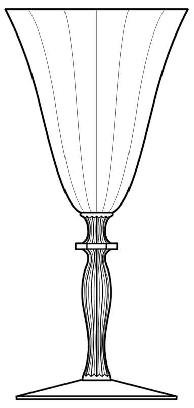 Monroe Clear Water Goblet by Morgantown-1