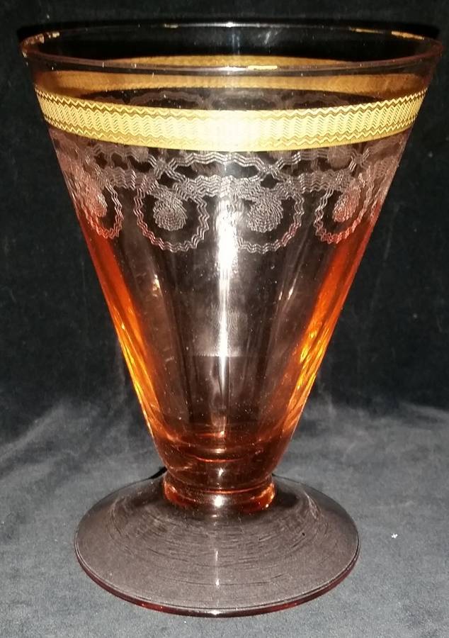 Morgana Pink Footed Tumbler by Morgantown-1