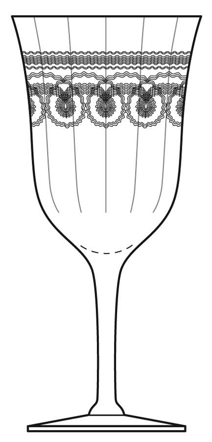 Primrose Lane Clear Water Goblet by Morgantown-1