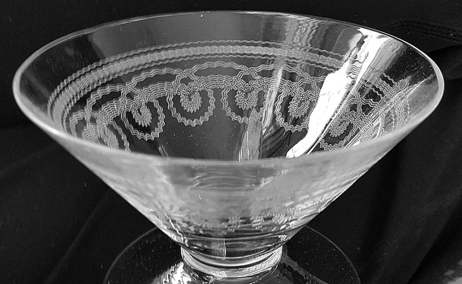 Primrose Lane Clear Low Sherbet by Morgantown-1