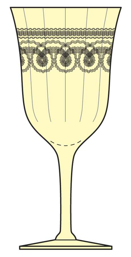 Primrose Lane Yellow Water Goblet by Morgantown-1