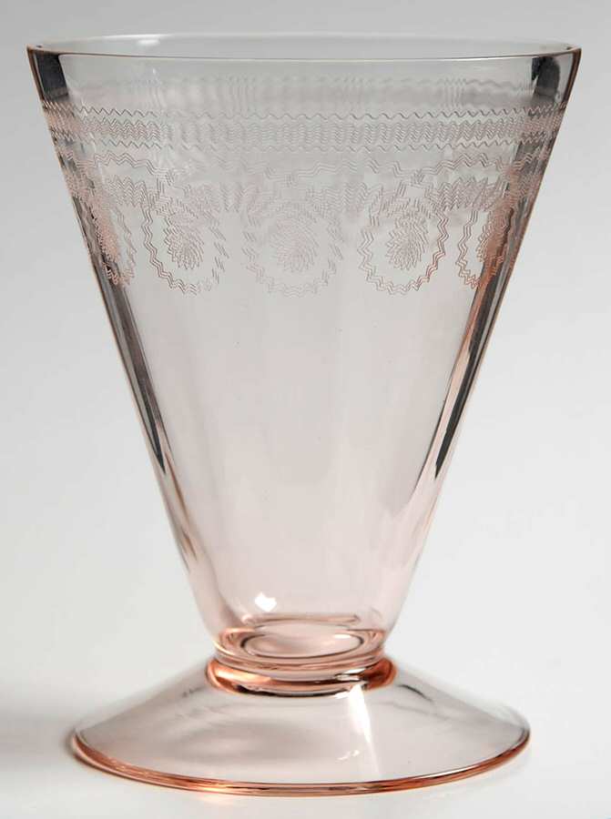 Primrose Lane Pink 8 Oz Footed Tumbler by Morgantown-1