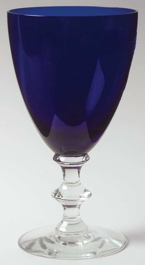 Radiant Blue Water Goblet by Morgantown-1