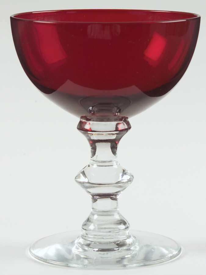 Radiant Ruby Champagne/Tall Sherbet by Morgantown-1