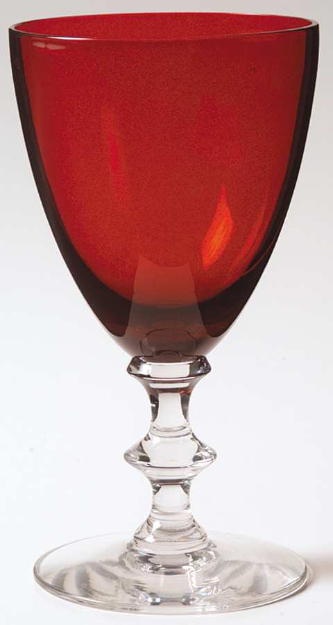Radiant Ruby Water Goblet by Morgantown-1