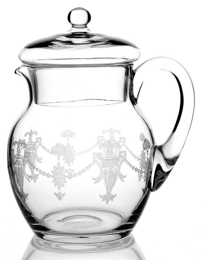 Richmond (Stem #7589, Optic Bowl) Pitcher & Lid by Morgantown-1