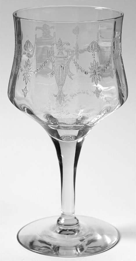 Richmond (Stem #7589, Optic Bowl) Water Goblet by Morgantown-1