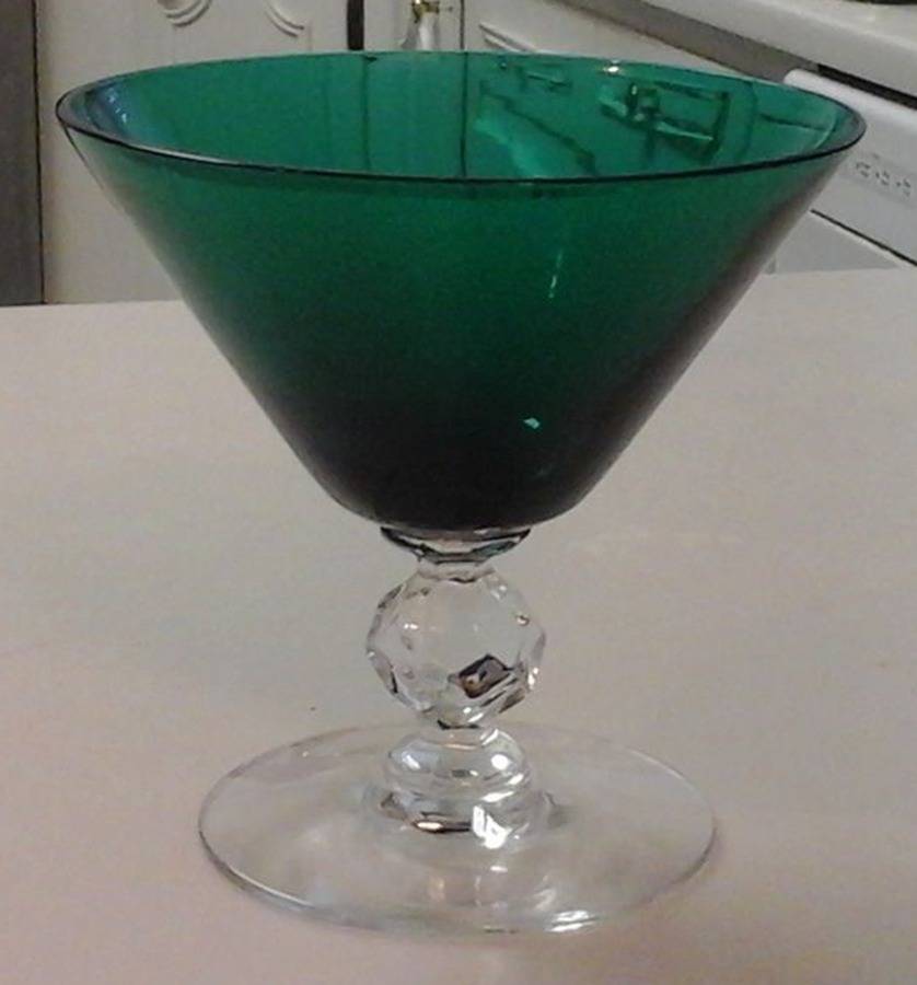 Roanoke Steigel Green Low Sherbet by Morgantown-1