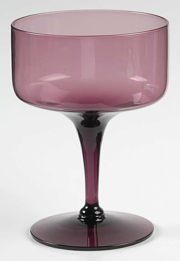 Sculpture Plum Champagne/Tall Sherbet by Morgantown-1