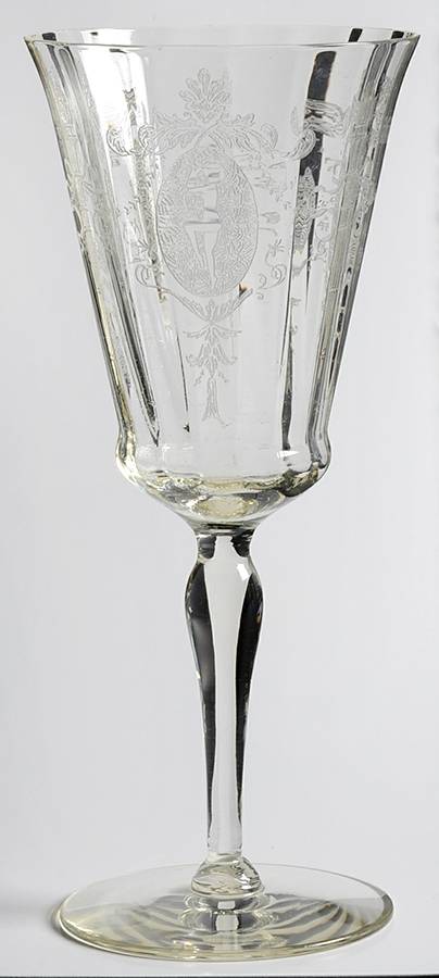 Sunrise Medallion Clear (Stem 7630) Water Goblet by Morgantown-1