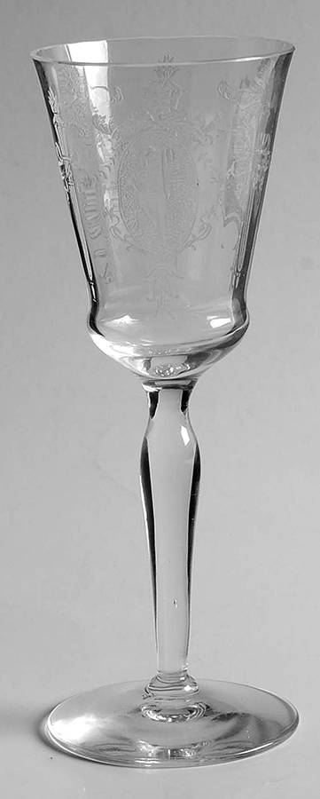 Sunrise Medallion Clear (Stem 7630) Wine Glass by Morgantown-1