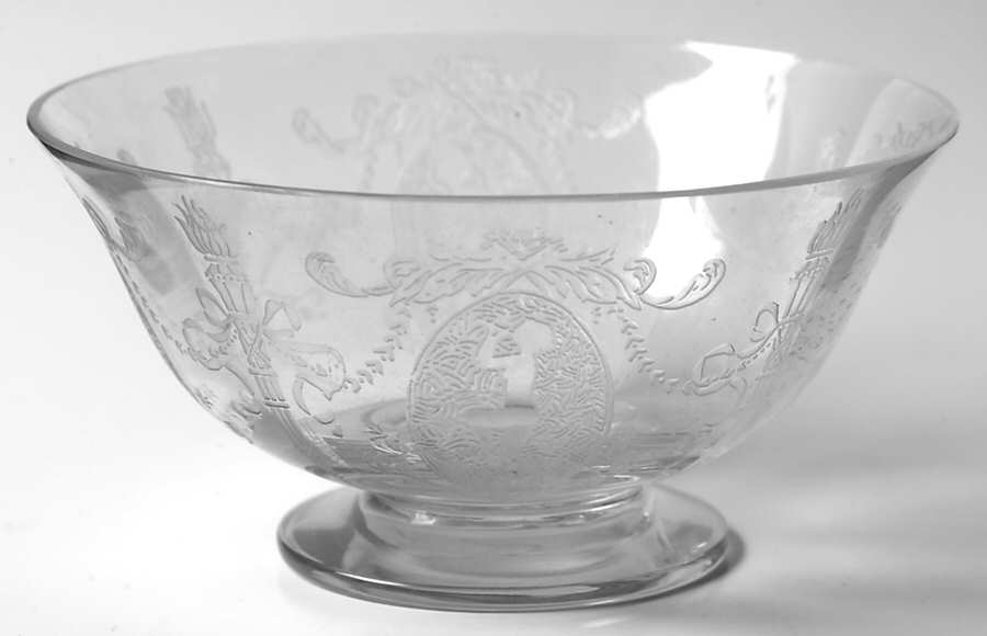 Sunrise Medallion Clear (Stem 7630) Finger Bowl by Morgantown-1