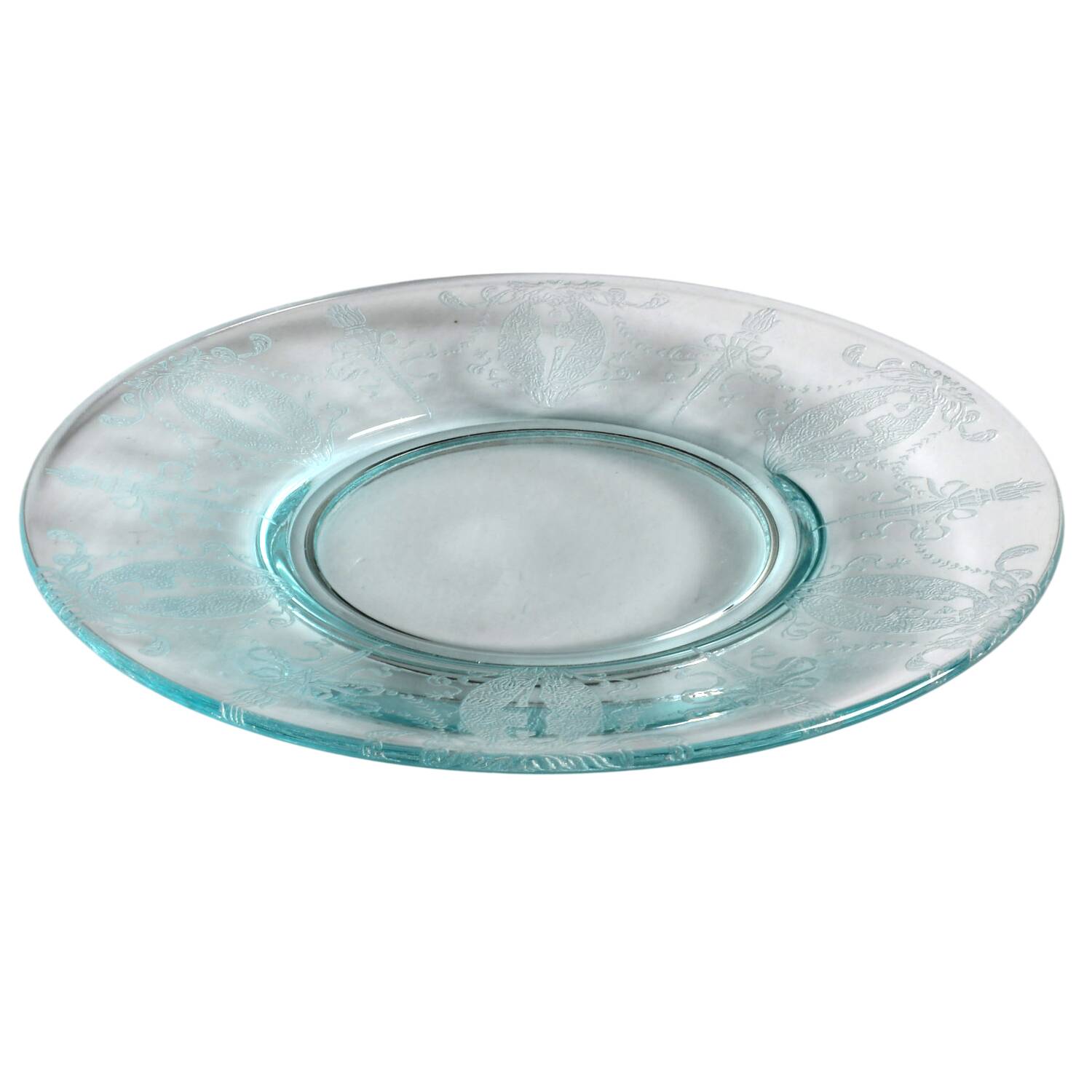 Sunrise Medallion Blue (Stem 7630) 7" Salad Plate by Morgantown-1
