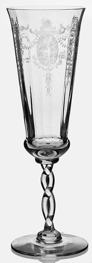 Sunrise Medallion Clear (Stem 7664) Parfait by Morgantown-1