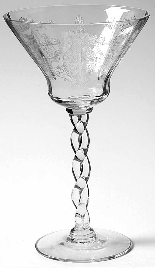 Sunrise Medallion Clear (Stem 7664) Champagne/Tall Sherbet by Morgantown-1