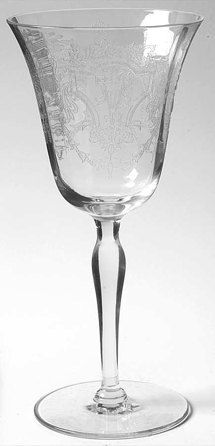 Virginia (Stem 7711, Optic) Water Goblet by Morgantown-1