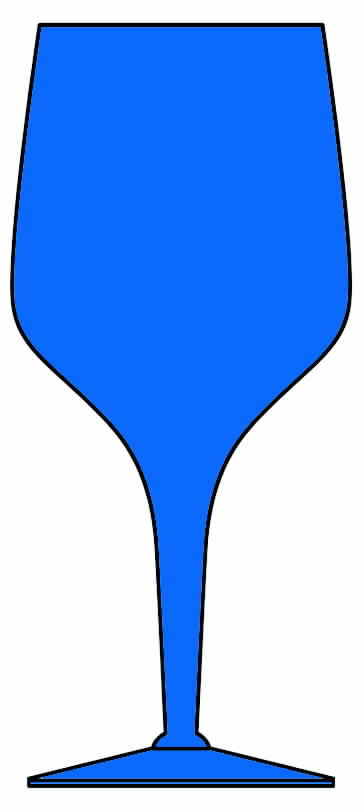 Vision Blue Water Goblet by Morgantown-1