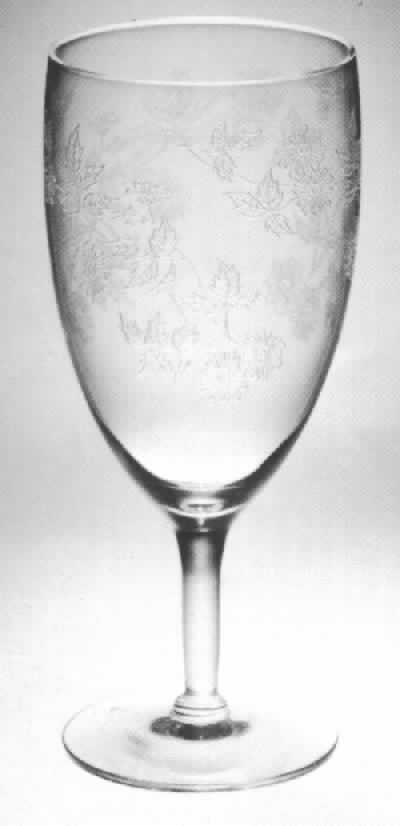 Wedding Veil Water Goblet by Morgantown-1