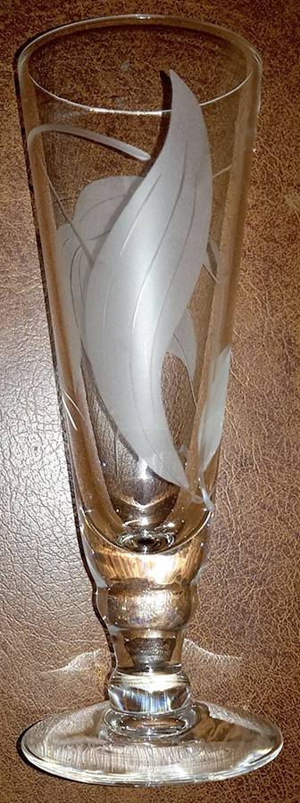 Cameo Pilsner Glass by McBride-1