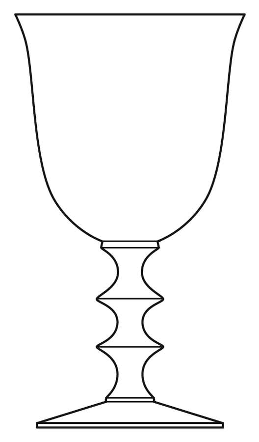 Warwick Clear Water Goblet by Morgantown-1