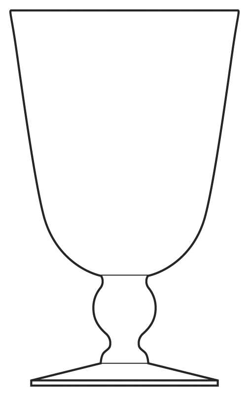 Americana Clear Water Goblet by Morgantown-1