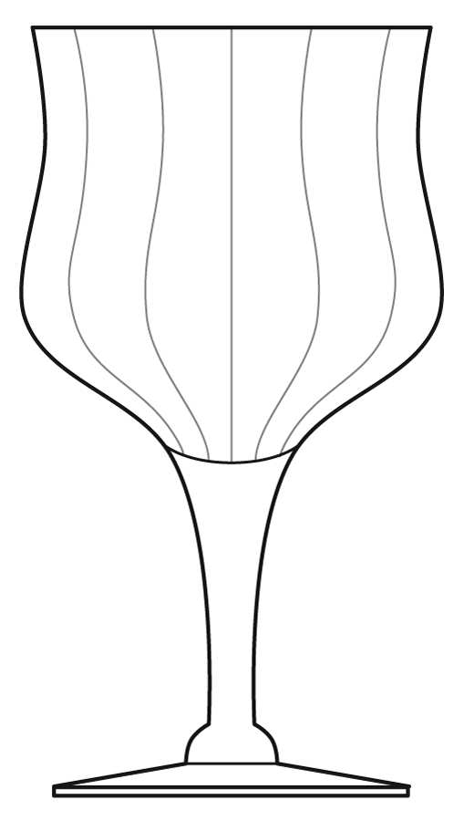 Laurette Water Goblet by Morgantown-1