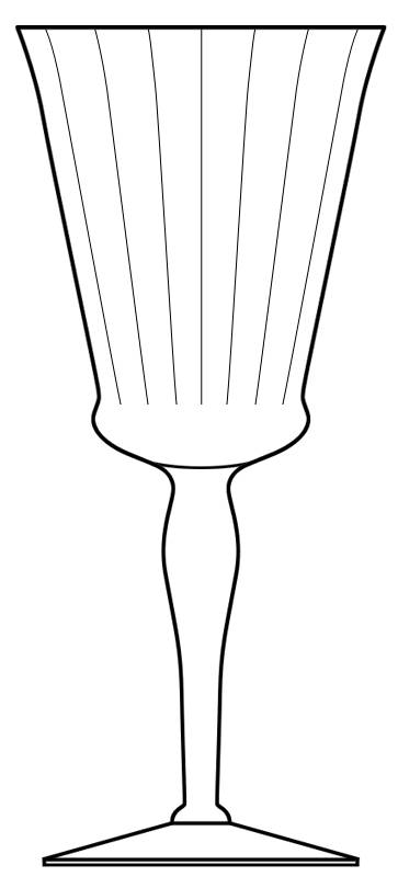 Ballerina Water Goblet by Morgantown-1