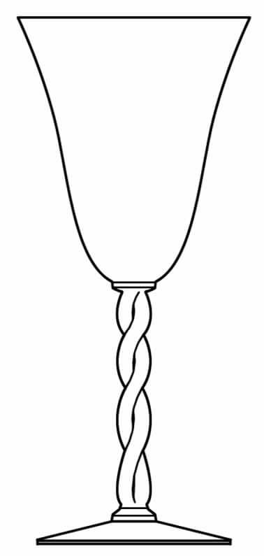 Princess Clear Water Goblet by Morgantown-1