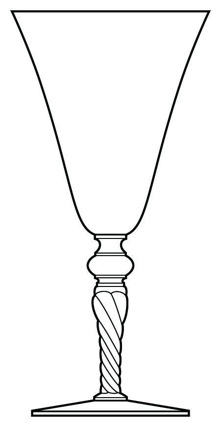 Cantata Clear Water Goblet by Morgantown-1