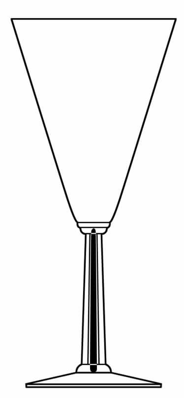 Octette Black (Cased) Water Goblet by Morgantown-1