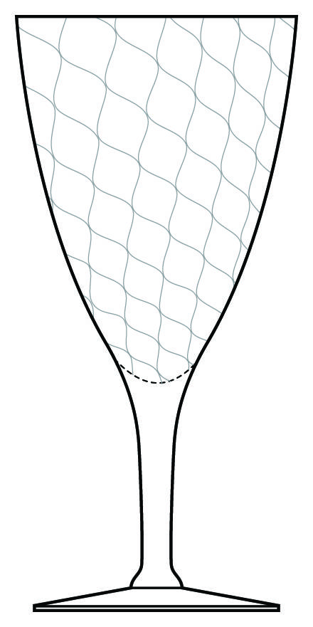 Vernon Clear (Pineapple Optic) Water Goblet by Morgantown-1