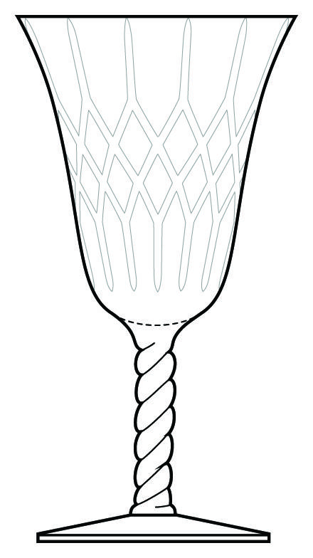Geneva Water Goblet by Morgantown-1