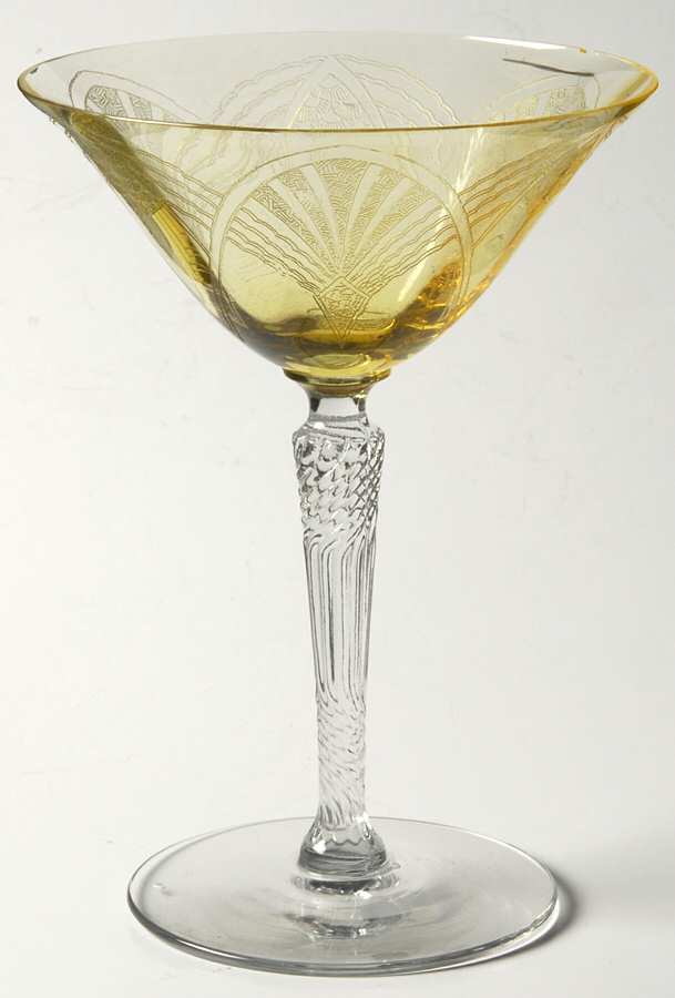Nasreen Topaz Champagne/Tall Sherbet by Morgantown-1