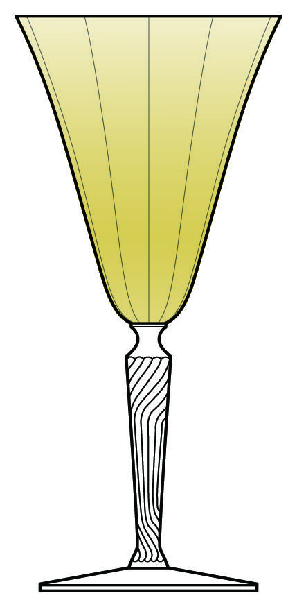 Laura Topaz Water Goblet by Morgantown-1